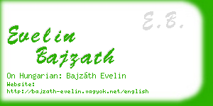evelin bajzath business card